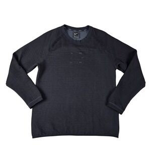 Nike Sportswear Tech Pack Sweatshirt Men's Medium Black Crewneck Pullover